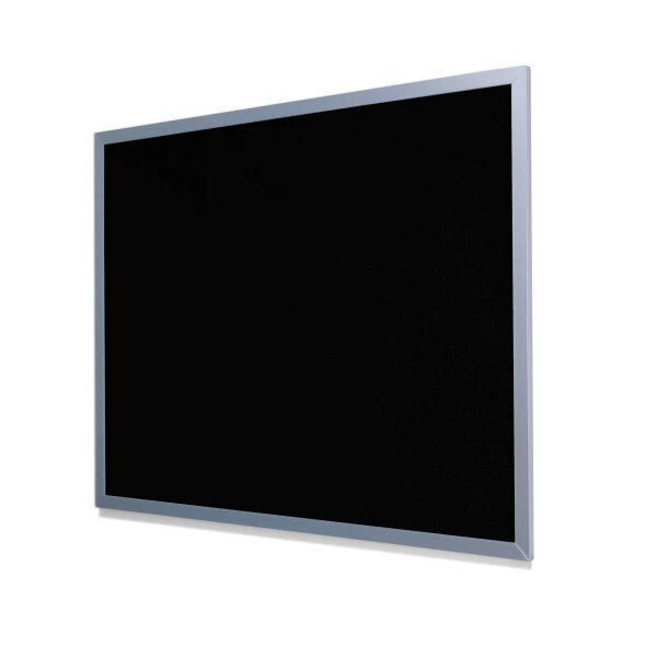 Guilford of Maine FR701 Black Cork Board with Light Aluminum Frame